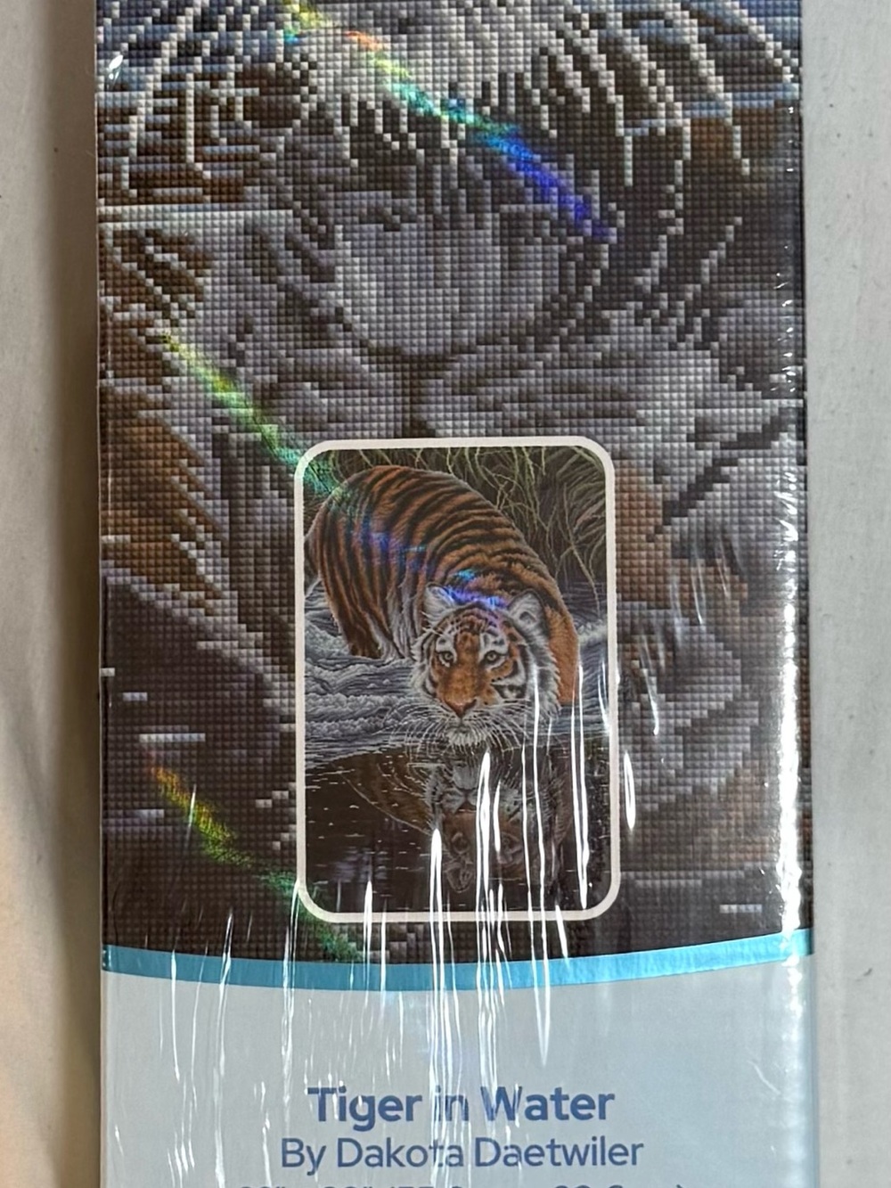 🐅 Rare Retired Diamond Art Club Tiger In Water Dakota Daetwiler Sealed - Picture 3 of 6